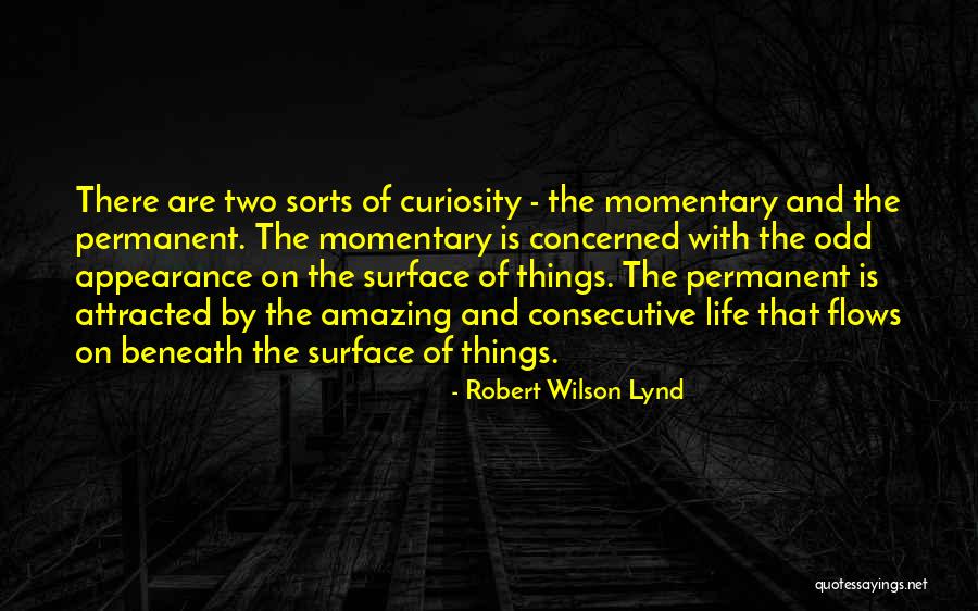 Life Is Momentary Quotes By Robert Wilson Lynd
