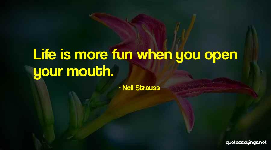 Life Is More Fun Quotes By Neil Strauss