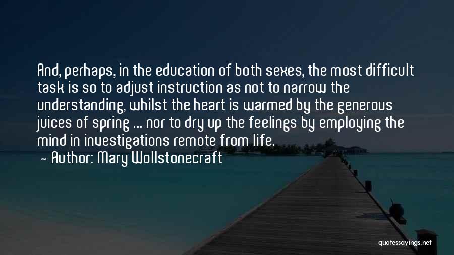 Life Is Not Difficult Quotes By Mary Wollstonecraft