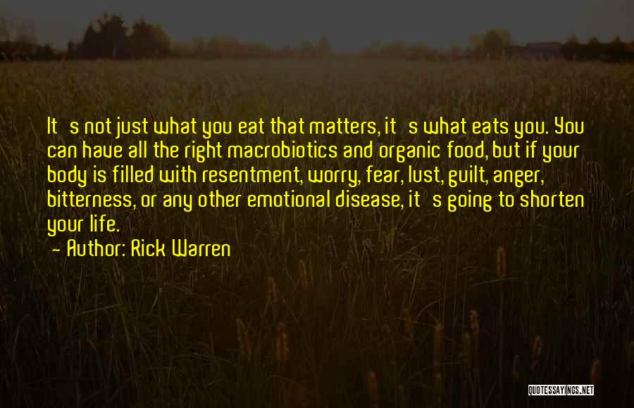 Life Is Not Fear Quotes By Rick Warren