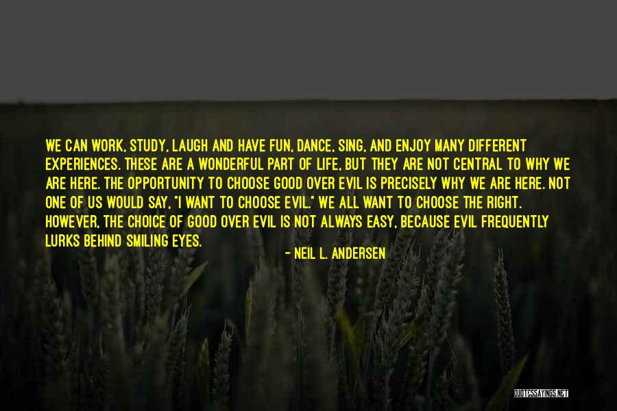 Life Is Not Fun Quotes By Neil L. Andersen