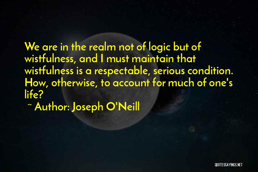 Life Is Not Serious Quotes By Joseph O'Neill