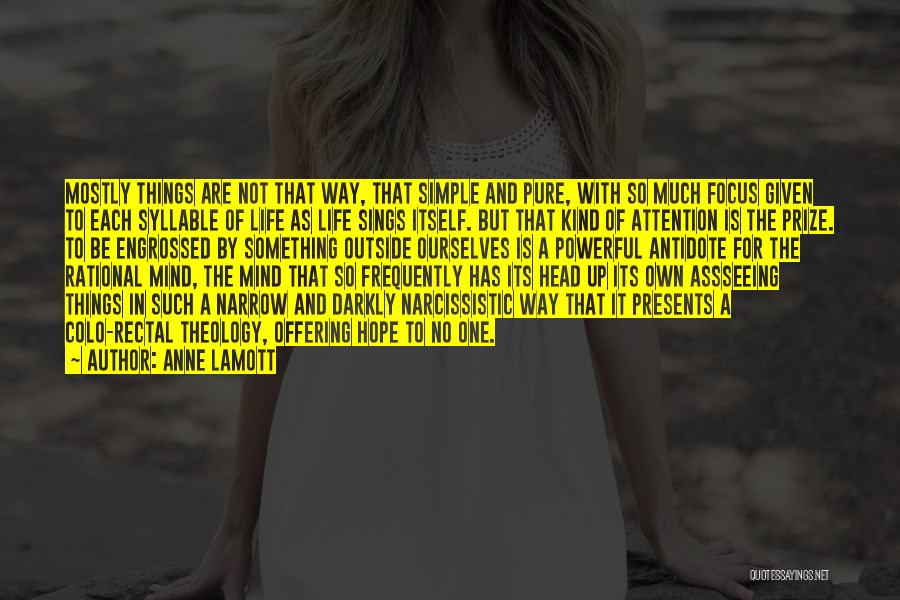 Life Is Not So Simple Quotes By Anne Lamott