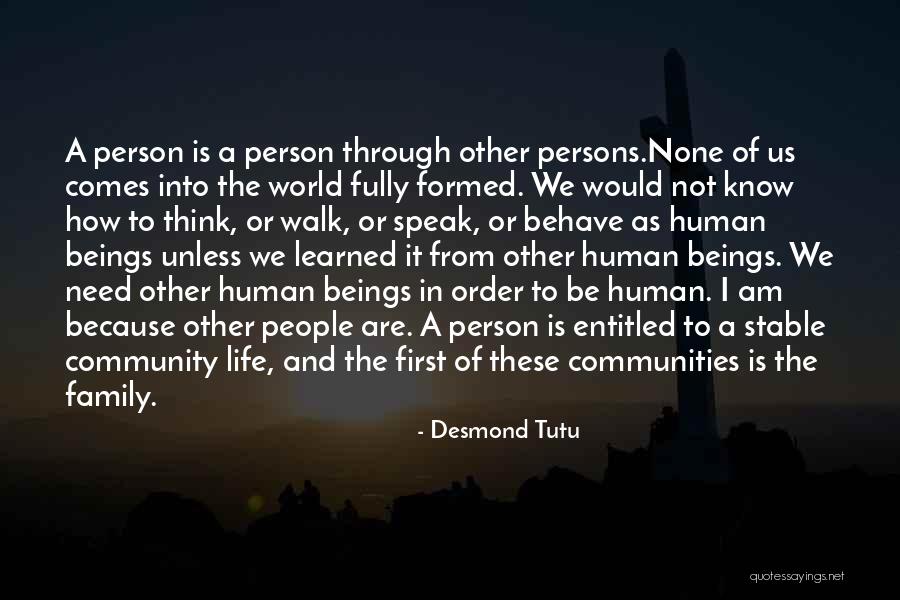 Life Is Not Stable Quotes By Desmond Tutu