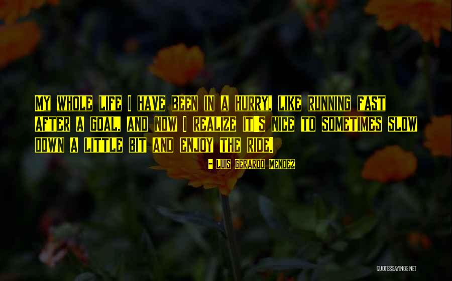 Life Is Running Fast Quotes By Luis Gerardo Mendez Life Is Running Fast Quotes By Luis Gerardo Mendez