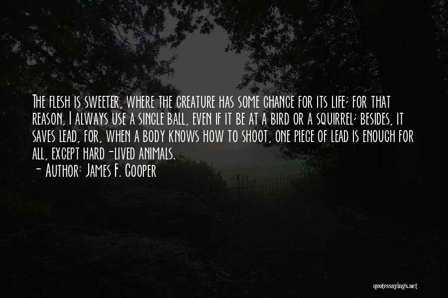 Life Is Sweeter Quotes By James F. Cooper