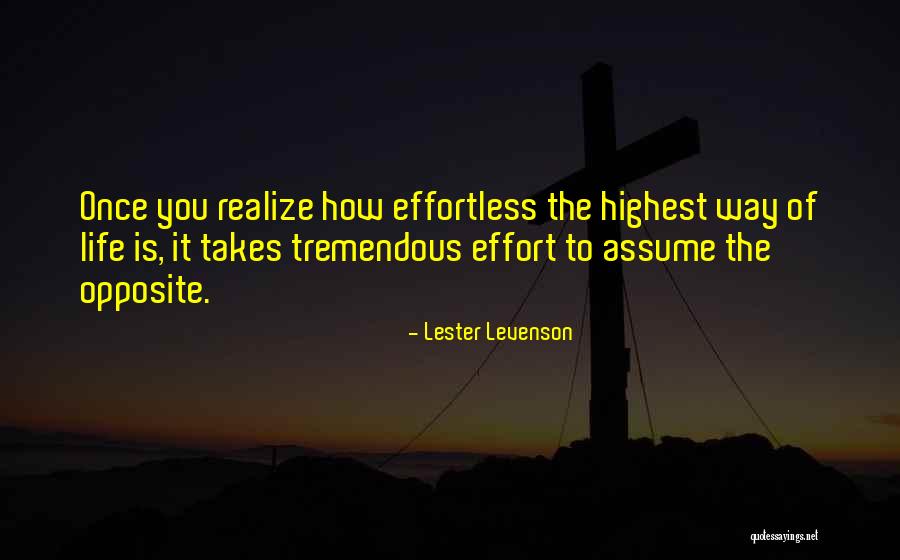 Life Is Tremendous Quotes By Lester Levenson