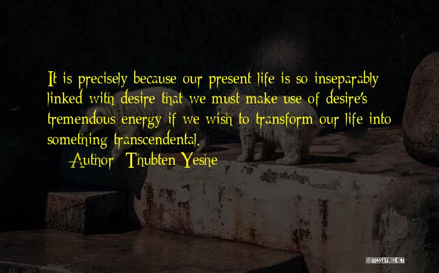 Life Is Tremendous Quotes By Thubten Yeshe