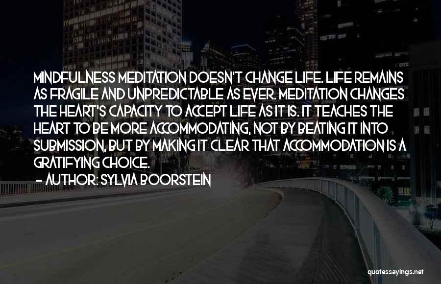 Life Is Unpredictable Quotes By Sylvia Boorstein