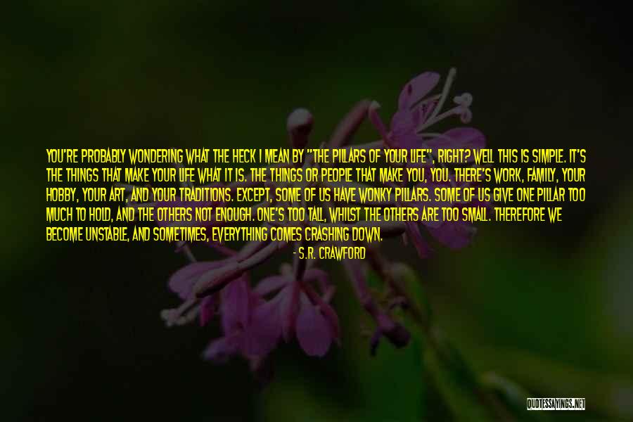 Life Is Unstable Quotes By S.R. Crawford Life Is Unstable Quotes By S.R. Crawford