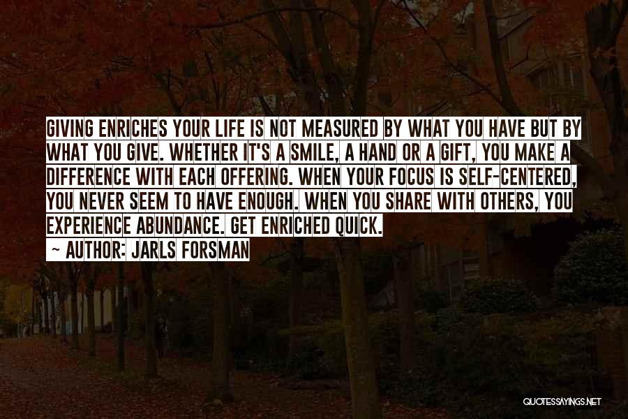 Life Is What You Make It Quotes By Jarls Forsman