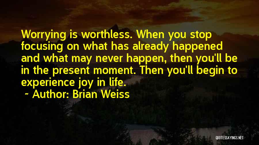 Life Is Worthless Quotes By Brian Weiss