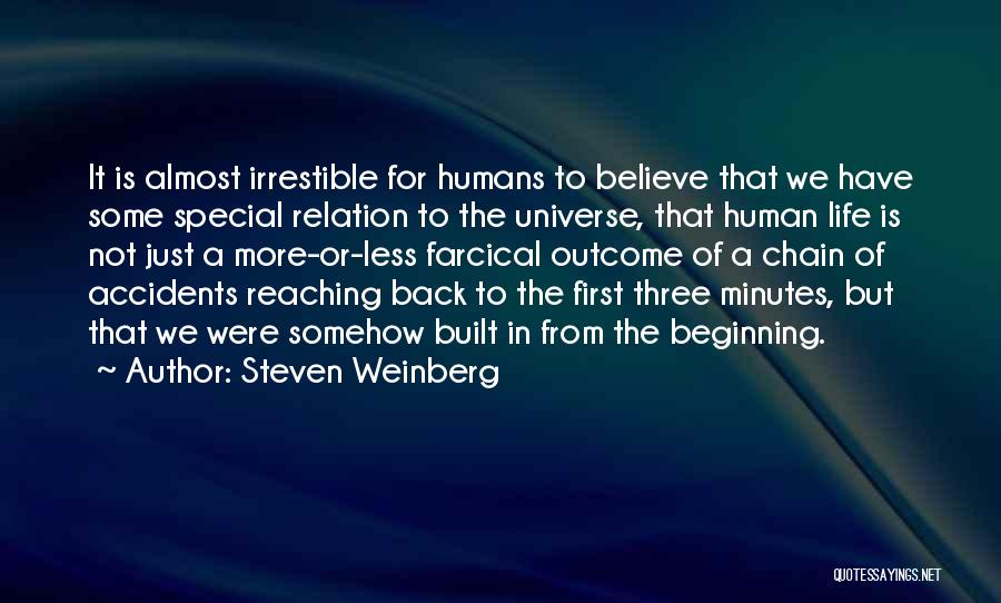 Life Just Beginning Quotes By Steven Weinberg