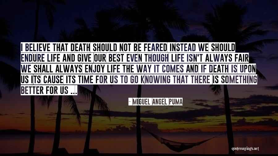 Life Just Isn't Fair Quotes By Miguel Angel Puma