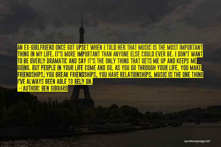 Life Keeps Going Quotes By Ben Gibbard