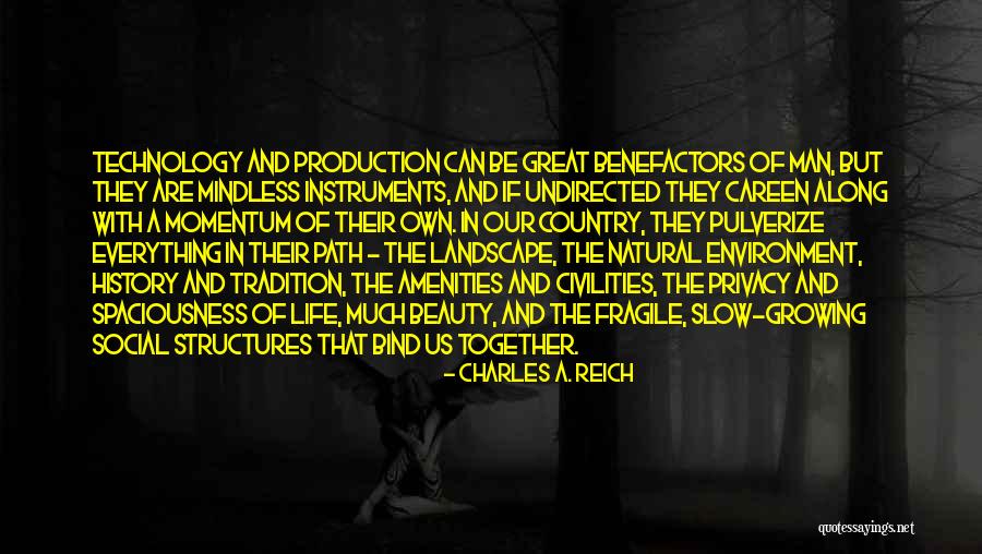 Life Landscape Quotes By Charles A. Reich Life Landscape Quotes By Charles A. Reich