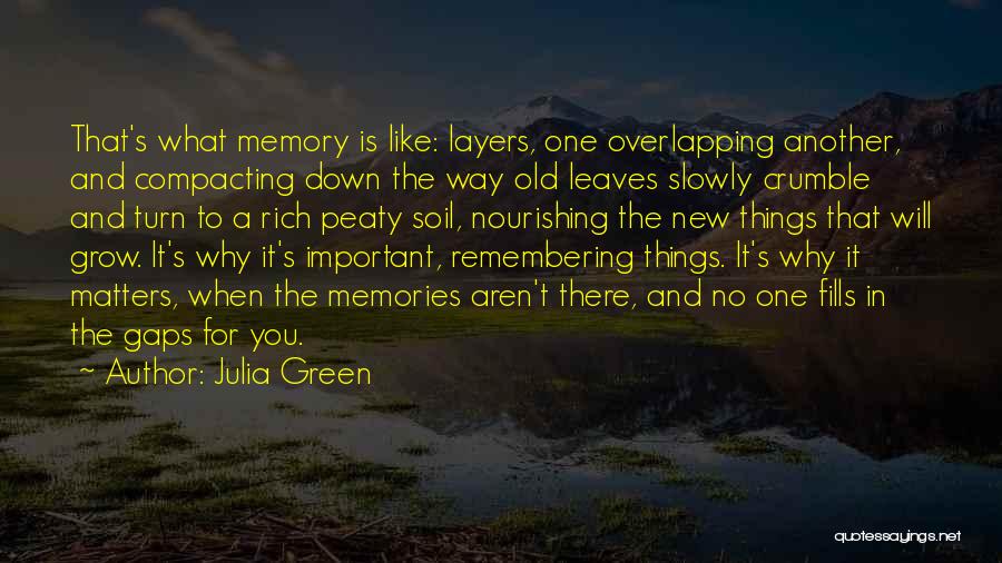 Life Layers Quotes By Julia Green