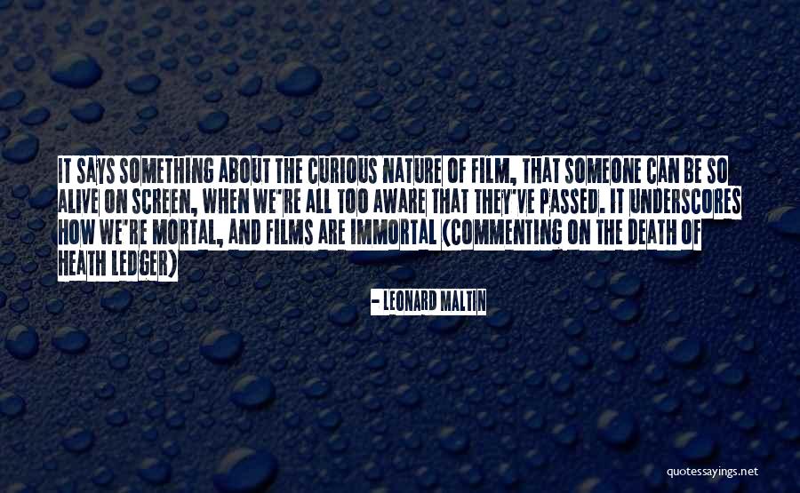 Life Ledger Quotes By Leonard Maltin Life Ledger Quotes By Leonard Maltin