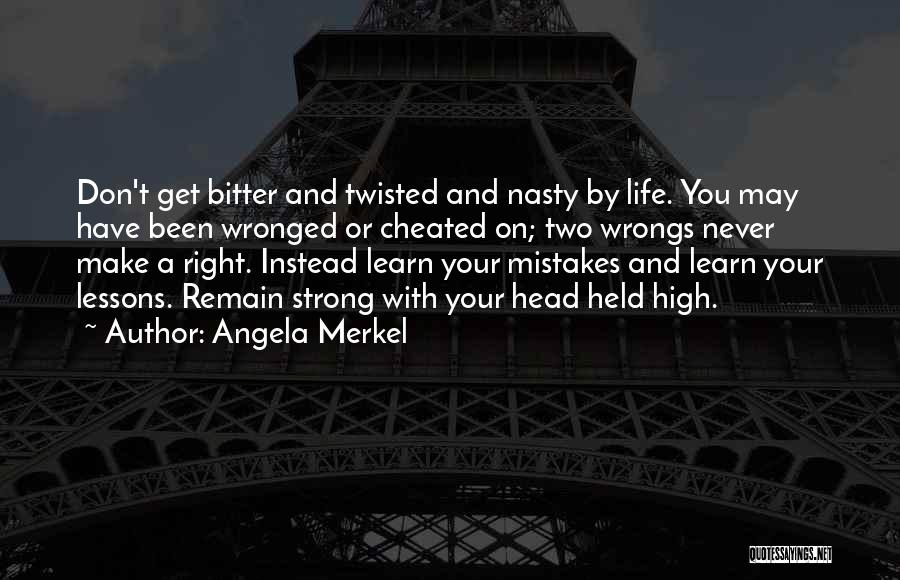 Life Lessons And Mistakes Quotes By Angela Merkel