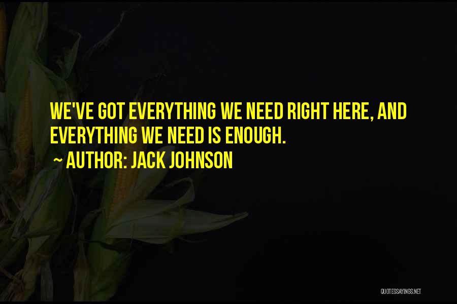 Life Lessons Happiness Quotes By Jack Johnson