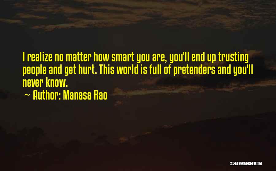 Life Lessons Trust Quotes By Manasa Rao