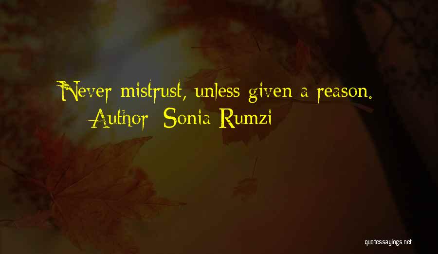 Life Lessons Trust Quotes By Sonia Rumzi