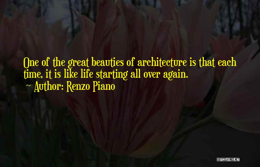 Life Like Piano Quotes By Renzo Piano