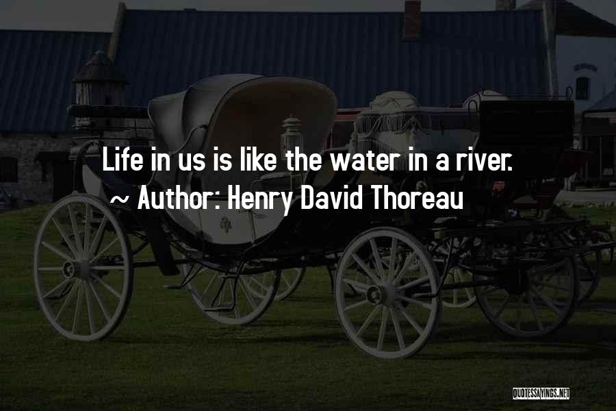 Life Like Water Quotes By Henry David Thoreau