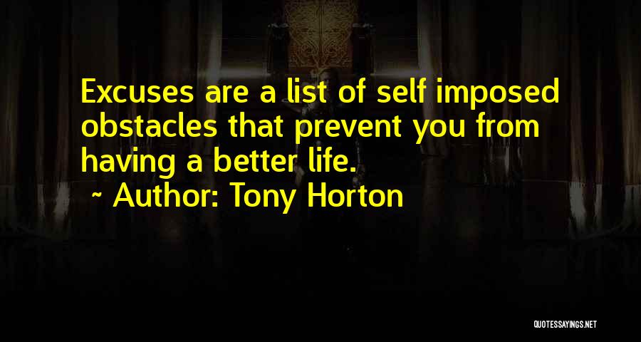 Life List Quotes By Tony Horton