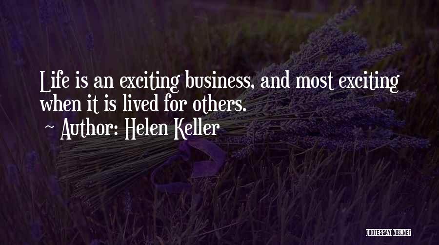 Life Lived For Others Quotes By Helen Keller