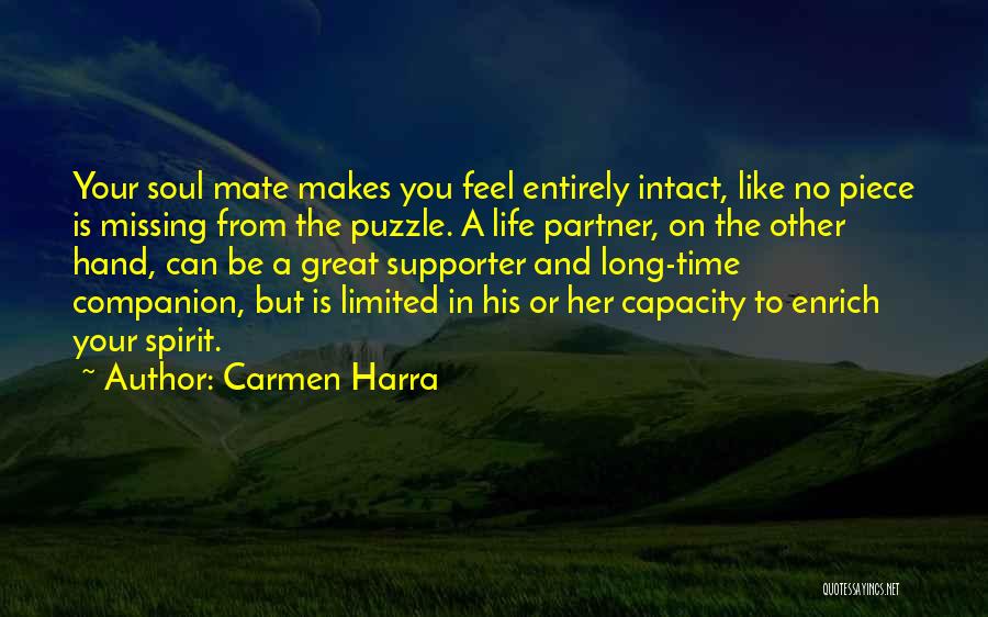 Life Long Partner Quotes By Carmen Harra