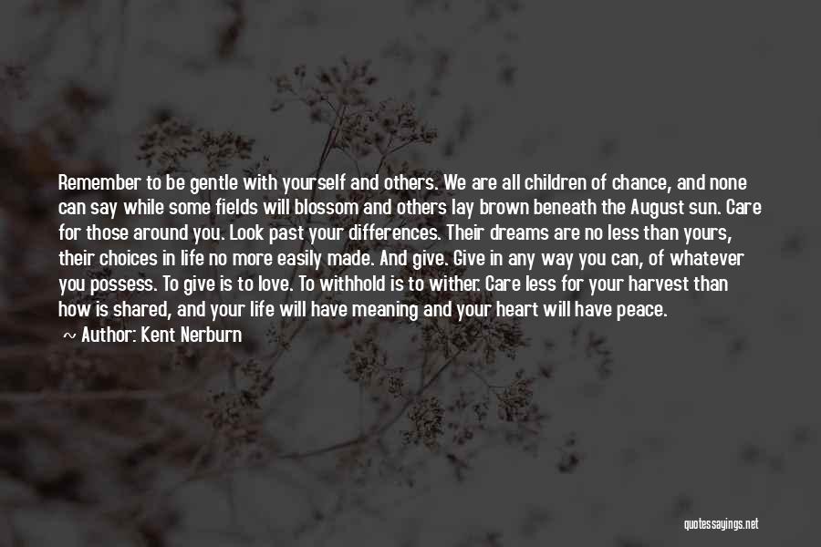 Life Love Choices Quotes By Kent Nerburn