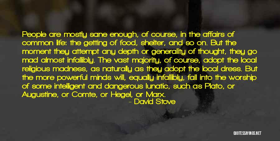 Life Madness Quotes By David Stove