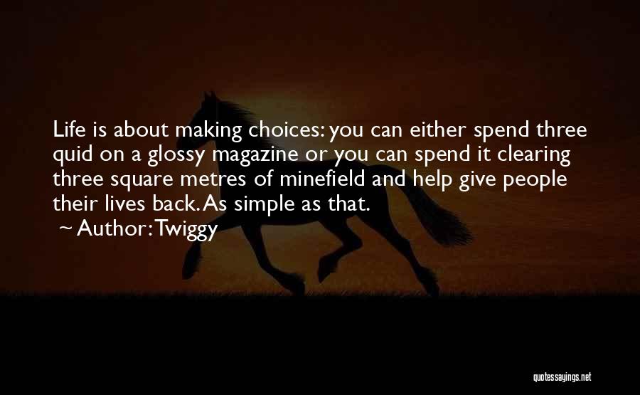 Life Making Choices Quotes By Twiggy