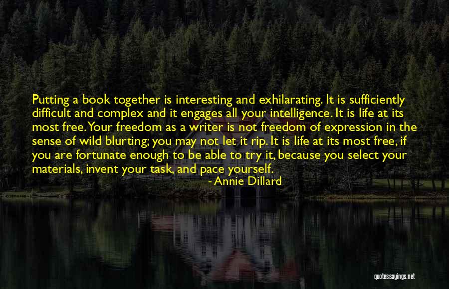 Life May Be Difficult Quotes By Annie Dillard