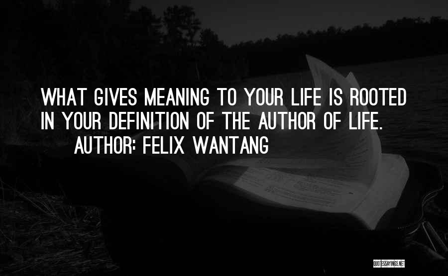 Life Meaning Bible Quotes By Felix Wantang