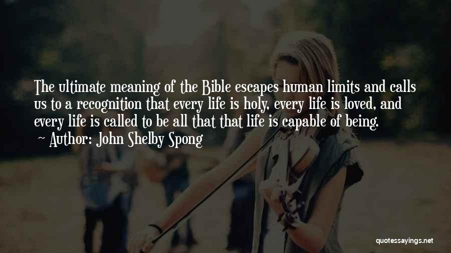 Life Meaning Bible Quotes By John Shelby Spong