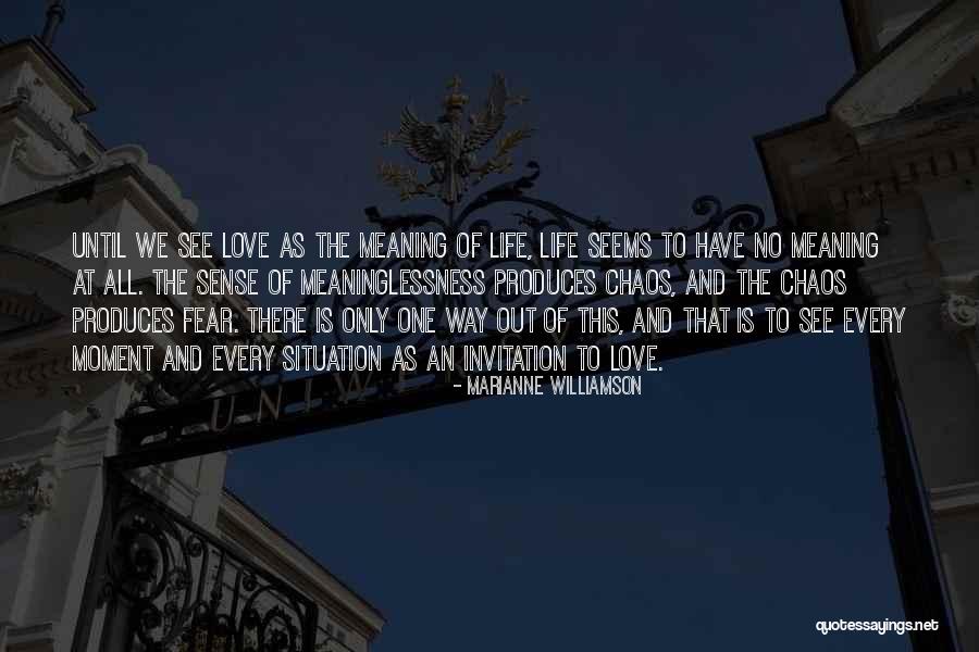 Life Meaning Love Quotes By Marianne Williamson