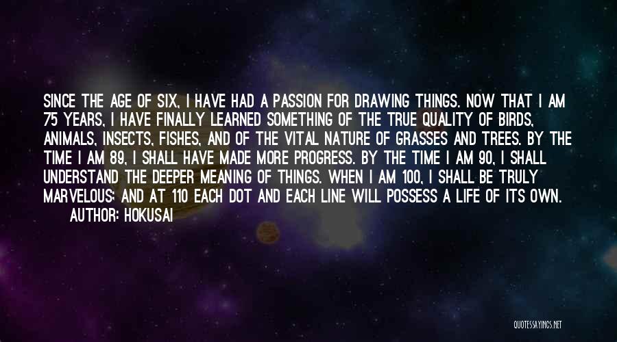 Life Meaning Something Quotes By Hokusai