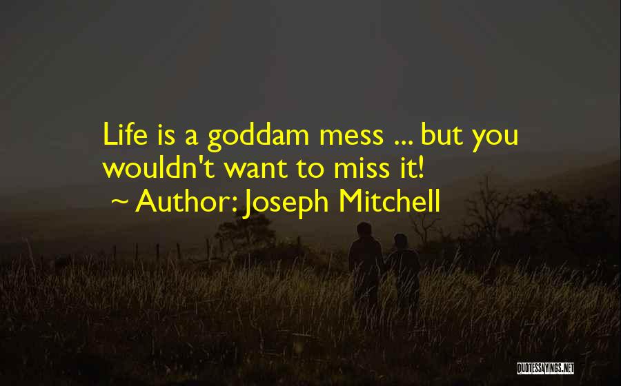 Life Mess Quotes By Joseph Mitchell