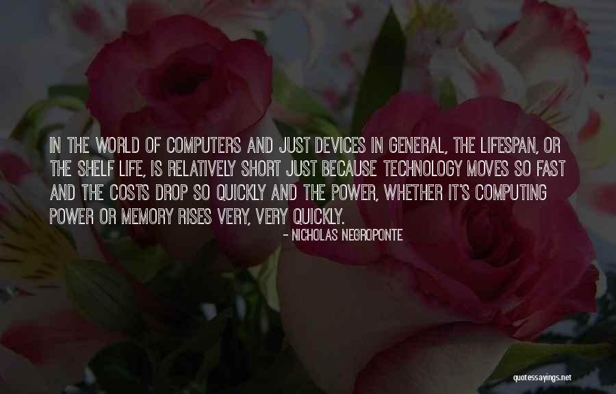 Life Moves Quickly Quotes By Nicholas Negroponte