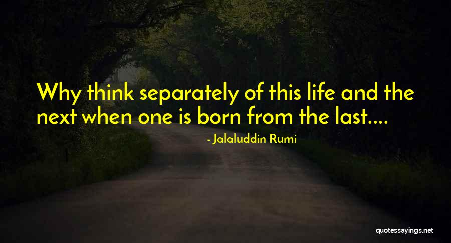 Life N Death Quotes By Jalaluddin Rumi