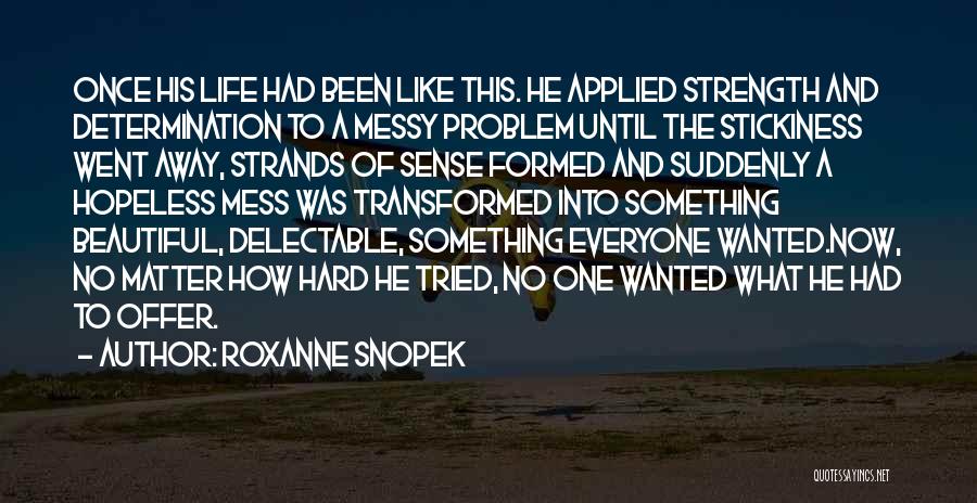 Life No Sense Quotes By Roxanne Snopek