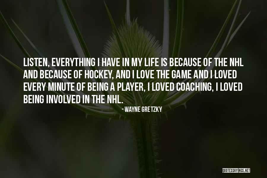 Life Not Being A Game Quotes By Wayne Gretzky