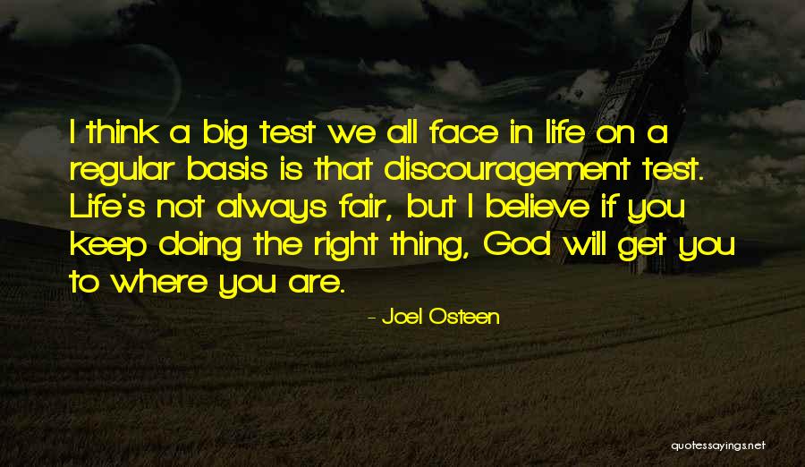 Life Not Fair Quotes By Joel Osteen