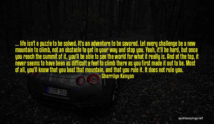 Life Obstacle Quotes By Sherrilyn Kenyon Life Obstacle Quotes By Sherrilyn Kenyon