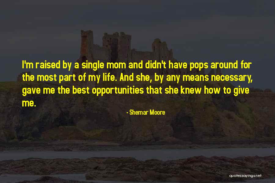 Life Of A Single Mom Quotes By Shemar Moore