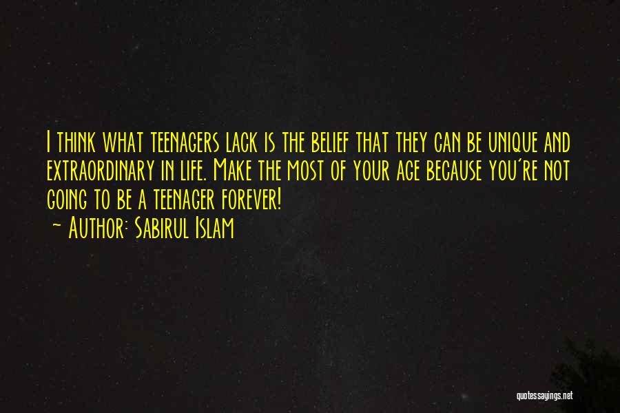 Life Of A Teenager Quotes By Sabirul Islam