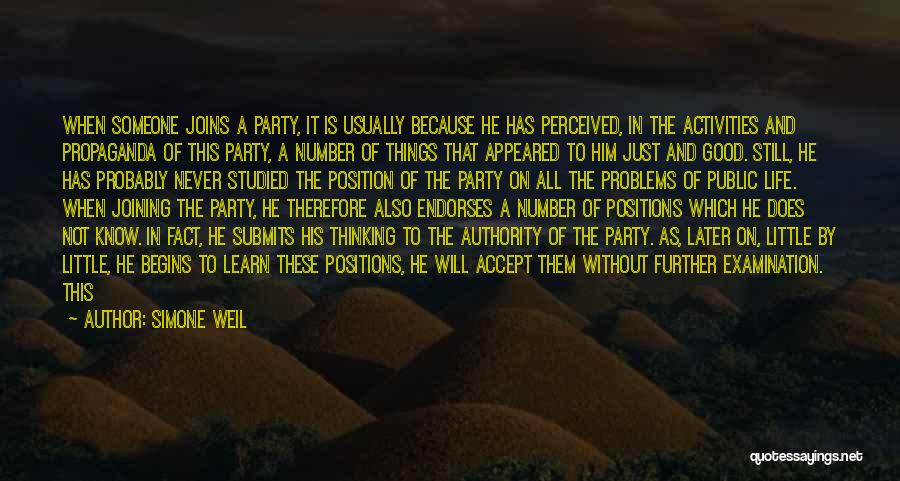 Life Of The Party Quotes By Simone Weil