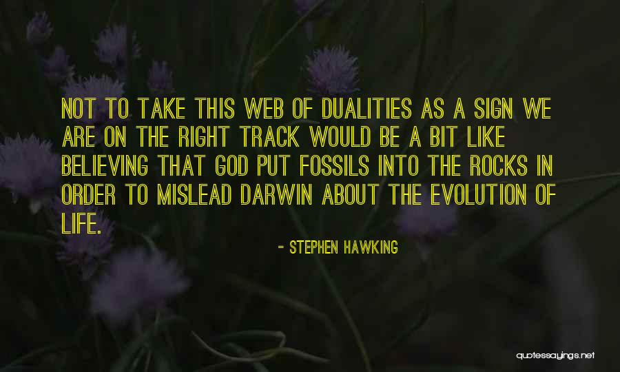 Life On The Right Track Quotes By Stephen Hawking